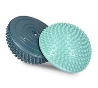 Navaris 2x Hedgehog Balance Pods - Set of 2 Spiky Fitness Domes for Sports, Foot Massage, Stability Training, Balancing in Multiple Colors