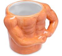 Navaris Bodybuilder Novelty Coffee Mug - Ceramic Mug for Hot or Cold Drinks, Coffee, Tea, Hot Chocolate