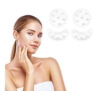 Navaris Cooling Eye Gel Pads - Reusable Cold Compress Patches for Soothing Puffy Eyes - Includes 2 Round Pads and 2 Under Eye Pads - Cloud Design