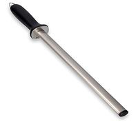 Navaris Diamond Sharpening Steel 12" (31cm) - Diamond Knife Sharpener, Honer for Kitchen Knife Sharpening, Honing Rod, Pro Edge Knife Steel, Professional Kitchen Knife Sharpener