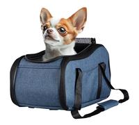 Navaris Dog Car Seat - Secure and Comfortable Pet Carriers for Small Dogs - Centre Console Car Seats - Booster and Bed with Zipper, Leash, and Cushion - Cat, Dog & Puppy Travel Bag