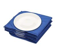 Navaris Electric Plate Warmer - 10 Plate Blanket Heater Pockets for Warming Dinner Plates to 74 Degrees in 10 Minutes - Blue Compact Folding Design