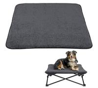 Navaris Exchangeable Cover for Elevated Dog Bed - Folding Raised Beds for Small to Medium Dogs - Machine Washable Fluffy Lounger for Winter Warmth - Indoor, Outdoor, Camping - Grey
