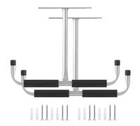 Navaris Garage Ceiling Hooks (Set of 2) - Heavy Duty Storage Hook Hangers Pack for Hanging Bike, Ladder, Equipment - Overhead Ceiling Mount