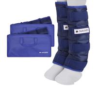 Navaris Horse Cooling Leg Wraps - Robust and Durable Ice Boots for Horses - Easy to Apply, Long Lasting, One Size Fits All - Similar to Horse Travel and Turnout Boots - 2 Pack