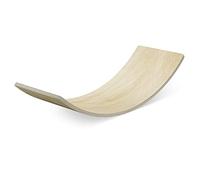 Navaris Kids Wooden Balance Board - Toddler Wobble Board Seesaw Rocker - Creative Play Curved Plywood Toy for Balancing, Sliding, Playing - Age 3+