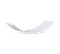 Navaris Kids Wooden Balance Board - Wobble Board Seesaw Rocker - Creative Play Curved Plywood Toy for Children - Age 3+ - White