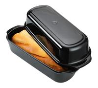Navaris Loaf Tin with Lid - Ceramic Bakeware Bread Tins for Baking Homemade 2lb Loaves - Silicone or Stainless Steel Alternative Rectangle Breadmakers Oven Pan - 34x14cm(13.3x5.5)