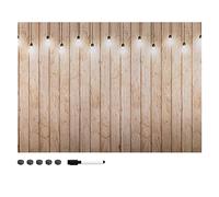Navaris Magnetic Memo Board Whiteboard - 70 x 50 cm Dry Erase White Board with Design for Wall - Includes Marker and Magnets - Lightbulbs Design