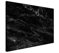 Navaris Magnetic Whiteboard Memo Board - 60 x 40 cm Writable Dry Erase Notice Message Board for Wall with Magnets and Marker - Black Marble