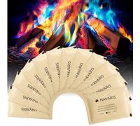 Navaris Mystical Fire Packets - Fire Pit Colour Changing Flames Powder Sachets - Rainbow Fire Magic Fire Changer Dust for Bonfire Night - Firepit Accessories - 12-Pack 20g (0.7oz)