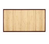Navaris Natural Bamboo Bath Mat - Water-Repellent Wood Bathmat for Bathroom, Shower, Kitchen and Hallway - Wooden Antislip Floor Mat - 80 x 43 cm