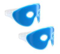 Navaris Set of 2 Gel Eye Masks - 2X Reusable Eye Masks for Hot/Cold Use