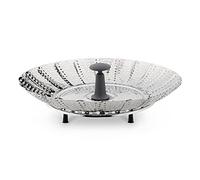 Navaris Steamer Basket for Saucepan - Vegetable Steaming Insert for Pot to Steam Vegetables - Collapsible Folding Stainless Steel Steamer Basket