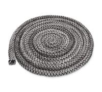 Navaris Stove Door Seal Rope - 3m Long x 10mm Thick - Replacement Sealer for Stoves, Smoker, Fireplace, Log Burner, Glass - Heat and Fire Resistant