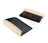 Navaris Table Sweeping Brush Beech Wood Crumb Catcher with Scoop 15.5 x 10 x 4 cm - Hand Broom for Kitchen Dining Room Catering