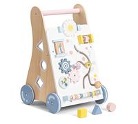 Navaris Wooden Baby Walker - First Steps Walker for 1 Year Olds - Baby Activity Centre - Push Along Walker - Baby Walker Suitable for 12+ Months
