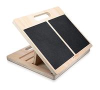 Navaris Wooden Slant Board - Adjustable Calf & Ankle Stretcher for All Ages - Anti Slip Incline Stretch Boards - for Runners & Other Athletes