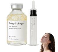 Navaro Collagen Peptide Lifting Ampoule, Deep Silk Peptide Serum, Firming, Hydrating and Wrinkle Care（1 PC）