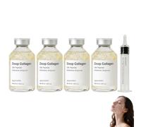 Navaro Collagen Peptide Lifting Ampoule, Navaro deep collagen silk peptide Intensive Ampoule | With Peptide Serum | Firming, Hydrating & Wrinkle Care(4 PCS)