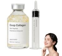 NaVaro Peptide Deep Collagen Lifting Ampoule, Advanced Silk Peptide Intensive Lifting Ampoule,Navaro Collagen Lifting Ampoule for Face Tightening,Wrinkle Reduction & Glass Skin,Glowing Skin (1pc)