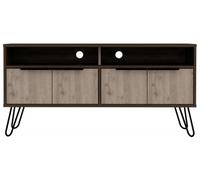 Navarro Grey Oak Effect TV Unit with Hairpin Legs