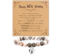navdlizu Birthday Gifts for Women,Mom Sister Grandma Aunt Teacher Friend Wife Birthday Gift Ideas,Beaded Bracelets,30th 40th 50th 60th 70th Birthday Gifts, 6.3inch, no gemstone
