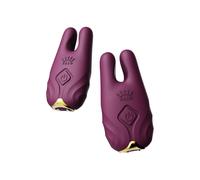 Nave Vibrating Nipple Clamps - Purple