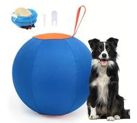 Navea Giant Dog Ball - Large Virtually Indestructible Herding Ball for Dogs, Heavy Duty Interactive Toy for Sheepdogs, Border Collies and Large Breeds, Durable Chase & Push Toy for Outdoor Play (25CM)