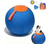 Navea Herding Ball for Dogs Durable Large Dog Toy for High Energy Working Breeds Puncture Resistant Interactive Chasing Push Ball for Backyard Yard Play Pump Included (45cm)