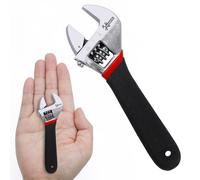 Navegando 4 Inch (100mm) Adjustable Spanner | Hardened Steel Mini Pocket Wrench for Tight Spaces | Fits 6-13mm Nuts/Bolts, Ideal for Household DIY, Quick Home Repairs & On-the-Go Fixes