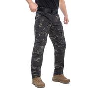 NAVEKULL Men's Outdoor Tactical Pants Rip Stop Lightweight Waterproof Military Combat Cargo Work Hiking Pants - blue - 34W x 30L