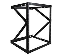 NavePoint 12U 2 Post Wall Mount 18 Inch Deep Switch Depth Heavy Duty Network Server Rack