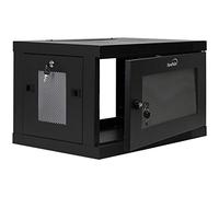 NavePoint 6U Server Cabinet Wall Mount Rack Enclosure with Perforated Door, Locking, Removable Side Panels - 6U Network Cabinet 17.7” Deep, 19 Inch Server Rack for IT and A/V Equipment