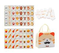 NAVESO 65 Blocks Mahjong Tile Game Kids, Seaside Escape Game, Mahjong Set, Mahjong Game with Diy Stickers And Handbag, Board Game For Adults Kids, Family Travel GameTabletop GameParty Games
