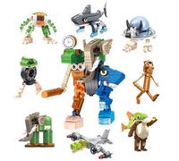 NAVESO 8 in 1 Italian Brainrot Toys Set, 518Pcs Tralalero Tralala Building Blocks for Kids Adults, Building Blocks, Italian Brainrot Animals, Brain Rot Toys for Collection and Decoration