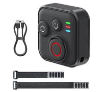 NAVESO Bluetooth Remote Control for GoPro Hero 13/12/11 Insta360 X5/X4/X3/Ace Pro 2/Ace Pro/GO3S/GO3/IOS/Android, Wireless Remote Control with Wrist Strap and USB Charging Cable