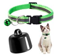 NAVESO Cat Tracker, Cat Dog Tracker Collar, Dog Tracker with No Monthly Fees, Pet Tracker for Cats Dogs, Mini Pet Tracker with Reflective Collar, Compatible with iOS/Android, Global Tracking Device