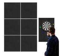 NAVESO Dart Board Wall Protector, Dartboard Surround Wall Protector, Felt Dart Board Backboard, Self-Adhesive Darts Surround Board Wall Protection, Easy to Install, 35.4”*23.6”*0.5”, Blcak