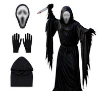 NAVESO Ghostface Costume, Halloween Horror Ghost Costume, Scary Outfit
