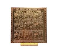 Navgraha / 9 Planets Maha Yantra in Thick Copper Energized (9 X 9 Inch)