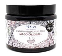 Navi Organics Japanese Style Unpasteurised Living Miso Paste 500g | Instant Miso Soup | Aged 2 Years with Seaweed & Mushroom Blend | Rich in Enzymes & Probiotics | Gluten Free Soup & Cooking