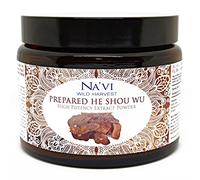 Na'vi Organics Prepared He Shou Wu (Fo-Ti) Root Extract Powder | Antioxidant Wildcrafted Full-Spectrum | Micro-Fine Herbal Powder for Hair Health, Vitality & Wellbeing | Gluten-Free & Vegan, 225g