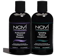 Navi Professional Hair Growth Shampoo and Conditioner Set, DHT Blocker for Thinning Hair and Hair Loss, Sulfate Free and Safe for Color Treated Hair, Hair Regrowth for Men and Women, 2x237 ml