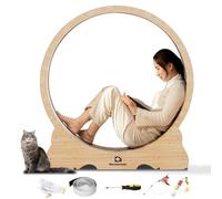 Naviconvex Cat Wheel, 45" L Large Cats Exercise Running Wheel, Cat Treadmill for Indoor Cats
