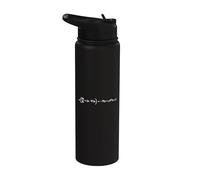 Navier Stokes Equation Nerdy Science Physics Fluid Dynamics Stainless Steel Insulated Water Bottle