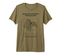 Navier Stokes Equation Physics Math Teacher Nerdy Science Premium T-Shirt