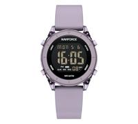 NAVIFORCE Digital Sport Waterproof Watches with Stopwatch, Alarm, 12/24 Hours, Hourly Time Signal and Snooze Function, Silicone Strap Wristwatch for Women, Purple, sports