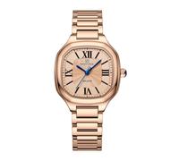 NAVIFORCE Fashion Vintage Watches for Women with Square Case Roman Dial,Stainless Steel Band Bracelets, Gold, Fashion,Retro
