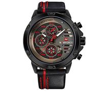 NAVIFORCE Men's Sport Military Watches Waterproof Analog Quartz Watch Date Multifunction Leather Army Wristwatch